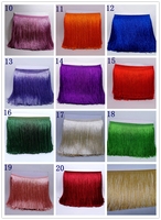 Vente en gros de franges en polyester brillant de 8 pouces (20 cm) pour robe