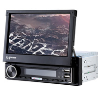 Autoradio PC universel MP5 avec écran rétractable manuel à axe unique pour la vente en gros
