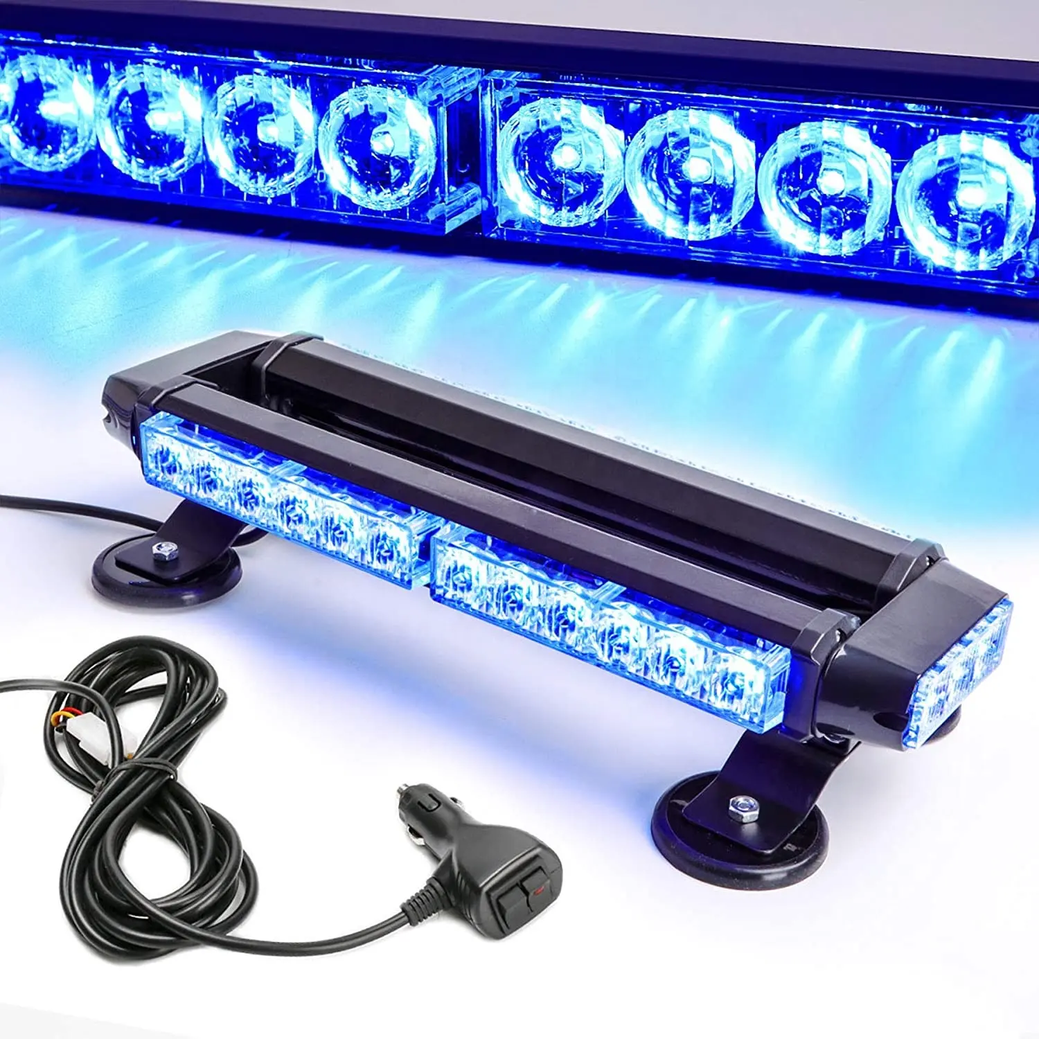 Customization Blue 30 led Roof Top LED Hazard Emergency strobe flashing lights Bar For Tow Truck Vehicle