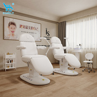 Table de massage électrique rose SONKLY pour salon de coiffure, spa capillaire, clinique et soins du visage