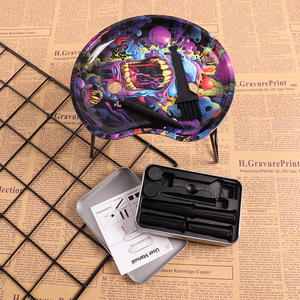 Gunter New Design <strong>Rolling</strong> Tray Set Smoking <strong>Kit</strong> 7 Inch With Plastic Tube Metal Smoking Tray - Product Image 6