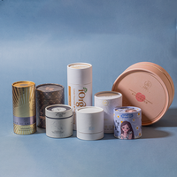Tube en papier biodégradable avec logo imprimé personnalisé pour l'emballage de cosmétiques, de parfums, d'huiles essentielles et de soins de la peau, vente en gros de haute qualité