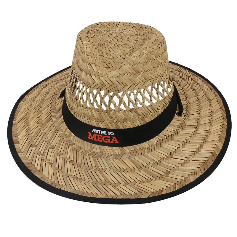 cheap natural straw hats for promotion use made in cixi