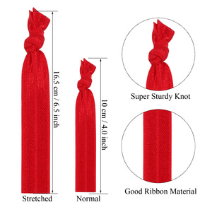 Attaches pour cheveux élastiques de couleur unie, pour un usage quotidien, style décontracté unisexe, bonne élasticité - Product Image 3