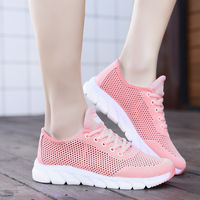 C08 Chaussures de sport décontractées confortables et respirantes à lacets en maille ajourée, design polyvalent et tendance pour un usage quotidien