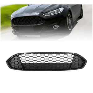 Front Bumper Grill Racing Grille Honeycomb Mesh Cover For Ford Fusion Mondeo 2013 2014 2015 2016