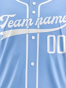 OEM ODM Bronfabriek Op Maat 100% Polyester Sublimatie Baseball Jersey Gepersonaliseerd Ademend Knoopsluiting Sportuniform - Product Image 5