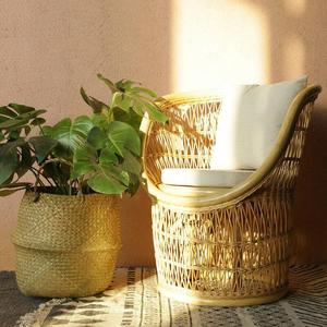 Ensemble de canapé en osier moderne nordique haut de gamme <span class=keywords><strong>chaise</strong></span> d'extérieur meubles de <span class=keywords><strong>salon</strong></span> de patio en rotin naturel <span class=keywords><strong>Table</strong></span> basse ronde chaises de balcon - Product Image 3