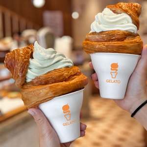 ถ้วยกระดาษแบบใช้แล้วทิ้งสำหรับคนดังทางอินเทอร์เน็ต บรรจุภัณฑ์แบบถือสำหรับไอศกรีม ถ้วยขนมหวานแบบนำกลับบ้าน ถ้วยไอศกรีม - Product Image 3