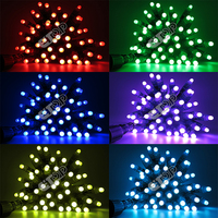 E-top 12MM DMX Light 12V 100CT WS2811 RGB Led Pixel Lights Impermeable WS2801 Cuerdas
