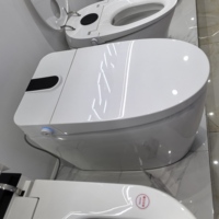 Nouveau modèle 2026 : Toilette intelligente de luxe à chasse automatique, télécommande incluse, siphon en P, pression d'eau réglable, eau chaude instantanée