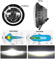 7 pouces, feux de croisement et de route à LED, feux de jour, clignotants, clignotants, pour Jeep, voiture, SUV, ATV