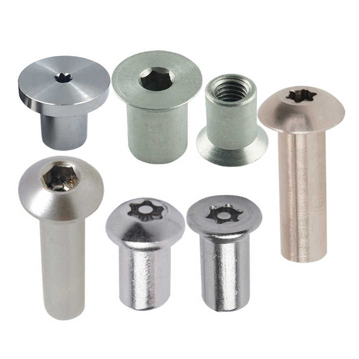 Custom Stainless Steel Torx Pin Button Socket Flat Countersunk Barrel ...