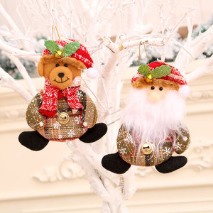 Nuevos adornos de campanas navideñas, adornos colgantes de Navidad, pequeñas decoraciones de tela, adornos para árboles de Navidad, pequeños regalos - Product Image 4