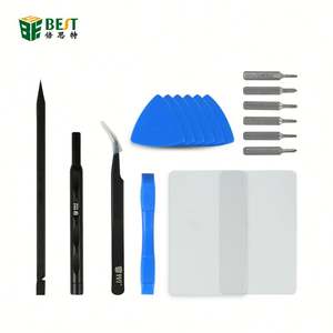 BST-502 18 en 1 Kit d'outils de réparation pour ordinateur portable P5 Pentalobe <span class=keywords><strong>tournevis</strong></span> T5 jeu de <span class=keywords><strong>tournevis</strong></span> pince à épiler Pry Spudger pour <span class=keywords><strong>MacBook</strong></span> Air <span class=keywords><strong>Pro</strong></span> - Product Image 1