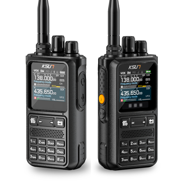 KSUN Walkie Talkie Long Range 10W Handheld Talkie-walkie Dual Band HAM Radio Flashlight Blue-tooth Programming 2 Way Radio