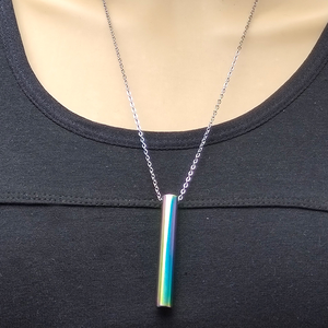 Silbato de acero inoxidable <span class=keywords><strong>para</strong></span> aliviar el estrés, collares de respiración consciente <span class=keywords><strong>para</strong></span> <span class=keywords><strong>ansiedad</strong></span>, ejercicios de respiración, meditación, collar sin decoloración - Product Image 5