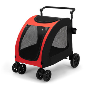 Poussette <span class=keywords><strong>pour</strong></span> animaux de compagnie de taille moyenne à grande <span class=keywords><strong>pour</strong></span> chiens âgés ou handicapés - <span class=keywords><strong>Chariot</strong></span> de mobilité pliable en métal <span class=keywords><strong>pour</strong></span> extérieur - Product Image 5