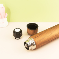 Ensemble de gourde à thé, tasse à Mate de 12oz, avec couvercle de fermeture, 500ml, bouteille Thermos en bois, Bombilla paille, tasse à Mate
