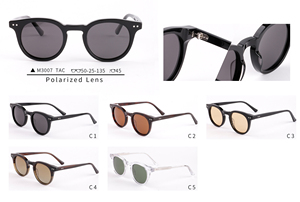 Finewell M3007 Vintage Shades Retro Designer Logotipo personalizado Acetato Marcos gruesos redondos Gafas de sol Mujeres Hombres - Product Image 2
