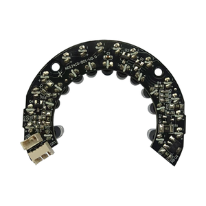 24-<span class=keywords><strong>LED</strong></span> Çerçevesiz IR <span class=keywords><strong>LED</strong></span> Boncuklu Kart PCBA 1 oz Bakır Doğrudan Yerleştirme 59.5x44.7mm 12V DC Işık Sensörlü CCTV Kamera için - Product Image 4