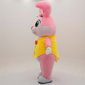 Disfraz Inflable <span class=keywords><strong>de</strong></span> Conejo <span class=keywords><strong>de</strong></span> Granja Personalizado para Pascua, Disfraz <span class=keywords><strong>de</strong></span> Mascota <span class=keywords><strong>de</strong></span> Conejo Rosa para Adultos para Fiestas - Product Image 2