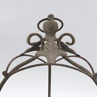 Panier suspendu vintage en fer vieilli, pot de fleurs décoratif en métal pour jardin, patio, ferme, décoration florale