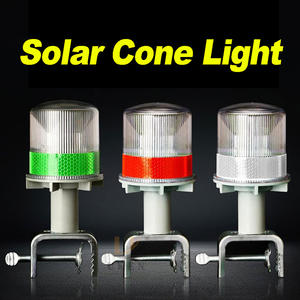 Barricade Signal lumineux solaire étanche clignotant ou LED constante avertissement de sécurité routière solaire balise clignotants stroboscopique cône lumière - Product Image 4