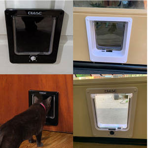 यूरोप गर्म बेच पालतू पशुओं की सुरक्षा स्वत: चुंबकीय पालतू बिल्ली दरवाजा कुत्ते दरवाजा फिसलने दरवाजा - Product Image 4