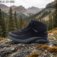 Botas de Senderismo de Gamuza Impermeables para Hombre ELKLAND, Puntera Cerrada, Suela de Goma, Entresuela de EVA, Zapatos de Trekking para Todas las Estaciones