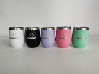 Tasse à thé mignonne en acier inoxydable isolée sous vide à double paroi de 5oz Yerba Mate Tumbler avec paille pour la rentrée des classes