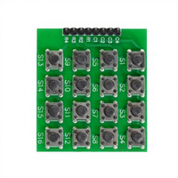 Módulo de Teclado Táctil de Matriz 4x4 de 16 Teclas con Microinterruptor para Arduino