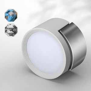 Opal Diffuser Die-Casting Aluminium antibanjir, lampu langit-langit lampu sorot bawah permukaan bulat terpasang 8W Dia78