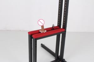 HM Sex <span class=keywords><strong>Chair</strong></span> Scrotum Punition Mâle Esclave Formation Avec Gode Plug Anal Pénis Fixation Outil BDSM Bondage Cheville Poignets - Product Image 2