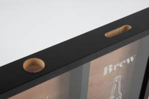 Cadres en bois à fixation murale à prix d'usine pour collectionner les bouchons de vin et les couvercles de bouteilles, boîte à économies en bois - Product Image 3