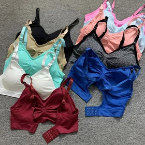 Reggiseno da <span class=keywords><strong>Allattamento</strong></span> Senza Ferretto per Donne <span class=keywords><strong>in</strong></span> <span class=keywords><strong>Gravidanza</strong></span>, Apertura Frontale, Taglia Grande, <span class=keywords><strong>in</strong></span> Nylon Sottile, Regolabile con Push-Up - Product Image 3