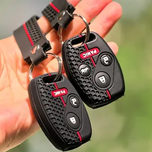 เค<span class=keywords><strong>ส</strong></span>กุญแจพวงกุญแจสำหรับฮอนด้าซีวิค4D <span class=keywords><strong>แจ๊</strong></span><span class=keywords><strong>ส</strong></span> CR-V Gr8 SRV FRV Fit csx chord 7<span class=keywords><strong>ส</strong></span>อดคล้องกับ<span class=keywords><strong>ส</strong></span>ัญลักษณ์<span class=keywords><strong>ส</strong></span>กรูพิเศษป้องกันซิลิโคน - Product Image 4