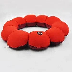 Masajeador de hombro eléctrico de cuello de alta calidad en forma de flor almohada de masaje vibratorio con pilas masajeador anticelulítico - Product Image 1