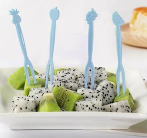 Forchetta di frutta carina creativa per bambini blocco note portatile piccolo stick forchetta da dessert 30 pezzi - Product Image 3