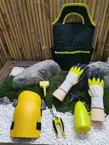 Juego de herramientas de jardín con hoja de aleación de aluminio de alta resistencia, 10 Uds., kit de herramientas de jardín con mango de plástico