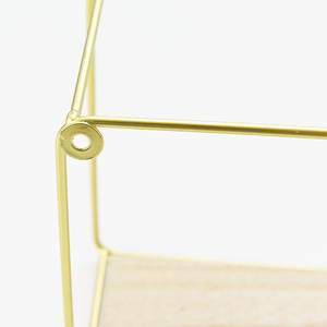 Étagère <span class=keywords><strong>murale</strong></span> carrée dorée de style nordique, simple et multifonctionnelle, pour la maison, sur mesure - Product Image 4