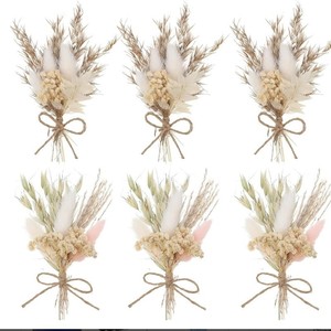 Mini Bouquet de Fleurs Séchées Boutonnière Cadeau Boîte aux Lettres Mariage Prix de Gros Mini Bouquet de Fleurs Séchées Naturelles - Product Image 1