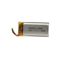 Batterie lithium-ion rechargeable 400mAh 3.7v 602040 Lipo pour jouets, vente chaude en usine