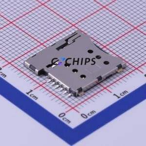 SI63C-01200 SIM Card Connector SMD Connector Self-Return Type Micro SIM Card Card Holder 1.35mm - Product Image 1