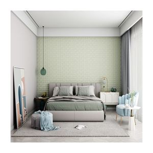 Carta da Parati 3D Moderna in Schiuma PE Rosa, Impermeabile, Decorazione Casa, <span class=keywords><strong>Adesivi</strong></span> Murali, Stile <span class=keywords><strong>Mattoni</strong></span> 3D, Piastrelle in Schiuma - Product Image 4