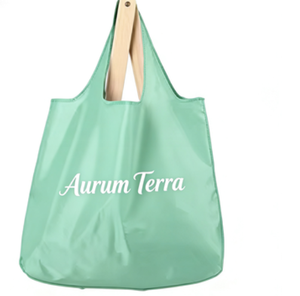 Bolsa de Mano Plegable Reutilizable de Nailon Resistente, Expandible, Fácil de Transportar, con Asas de Cinta y Cuerda, Tamaño Extra Grande, Venta al Por Mayor Personalizada - Product Image 1