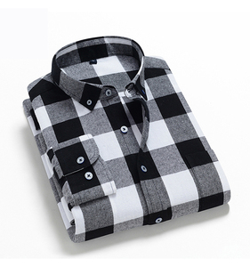 OEM/ODM Camisas Para Hombres Chemise à capuche pour <span class=keywords><strong>homme</strong></span> à <span class=keywords><strong>carreaux</strong></span> manches longues Flanelle lourde Chemise décontractée pour <span class=keywords><strong>homme</strong></span> - Product Image 3