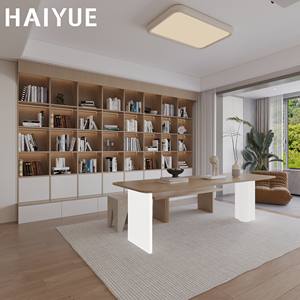 <span class=keywords><strong>Bibliothèque</strong></span> en bois HAIYUE du sol au plafond avec portes en verre anti-poussière pour bureau - Product Image 3