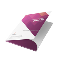Dossiers de présentation A4 personnalisés avec pochettes, dossiers imprimés avec logo pour le bureau, les affaires, les expositions, les réunions, le stockage de documents