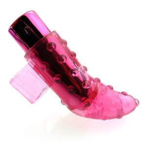 Masajeador de punto G Butt Plug lengua vibrador gelatina pezón estimulador de clítoris dedo manga juguetes sexuales para mujeres lesbianas - Product Image 3